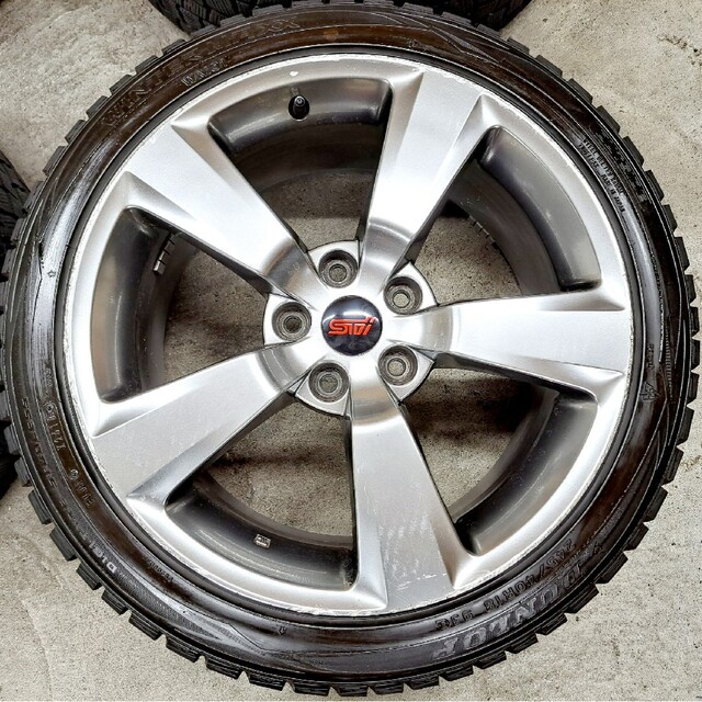 スバル WRX STI 純正 ホイールタイヤ スタッドレス 8.5J 114.3