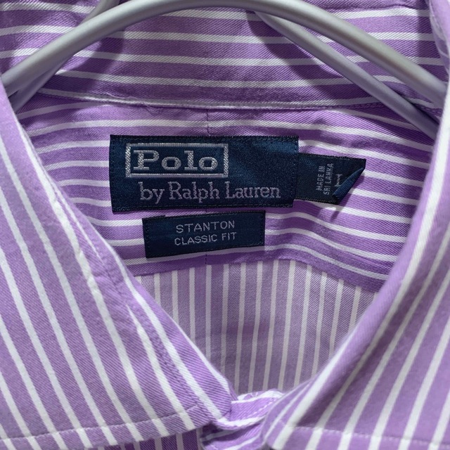 POLO RALPH LAUREN(ポロラルフローレン)の【クリーニング済】ポロバイラルフローレン ストライプ ワイドカラー 長袖シャツ メンズのトップス(シャツ)の商品写真