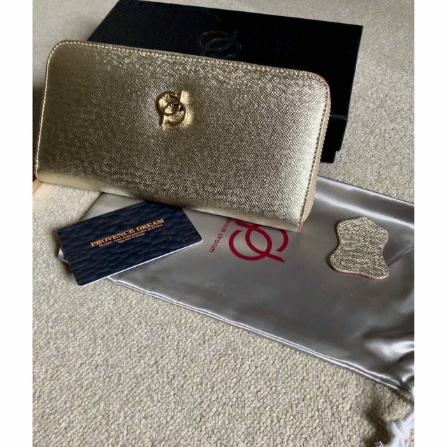 プロヴァンス　ドリーム　 ラウンドジップ長財布　ゴールド  レディースのファッション小物(財布)の商品写真