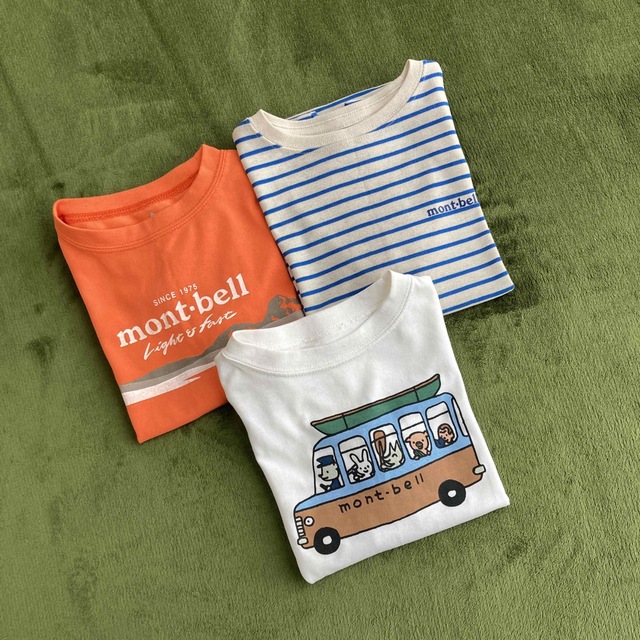 mont bell(モンベル)のモンベル/mont-bell /110/Tシャツ/ウィックロン/3枚セット キッズ/ベビー/マタニティのキッズ服男の子用(90cm~)(Tシャツ/カットソー)の商品写真