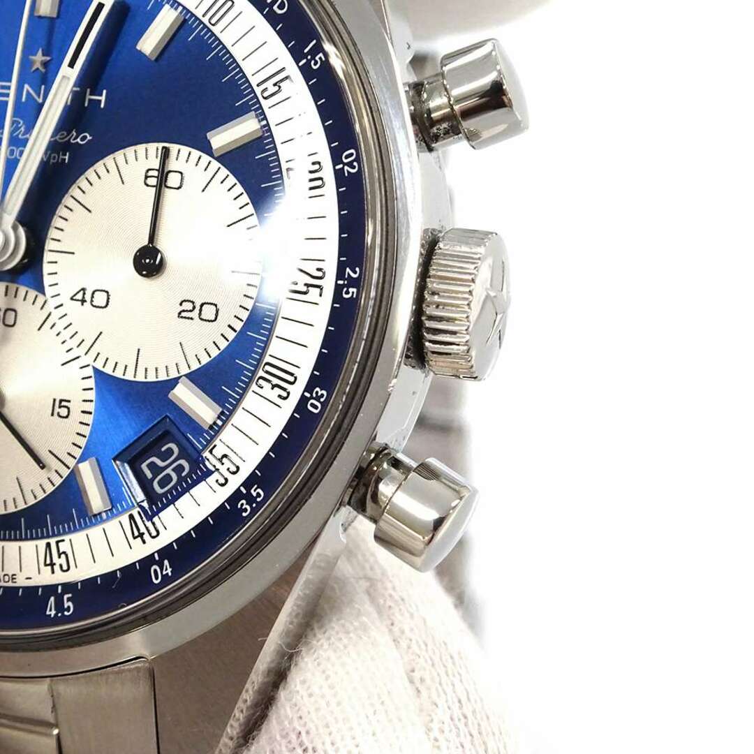 ゼニス クロノマスター オリジナル 03.3200.3600/51.M3200 ZENITH 腕時計 ブルー文字盤