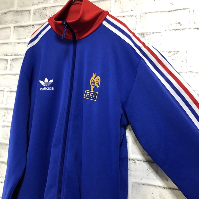 90s⭐️adidas トラックジャケットM 刺繍トレファイル 🇫🇷フランス代表