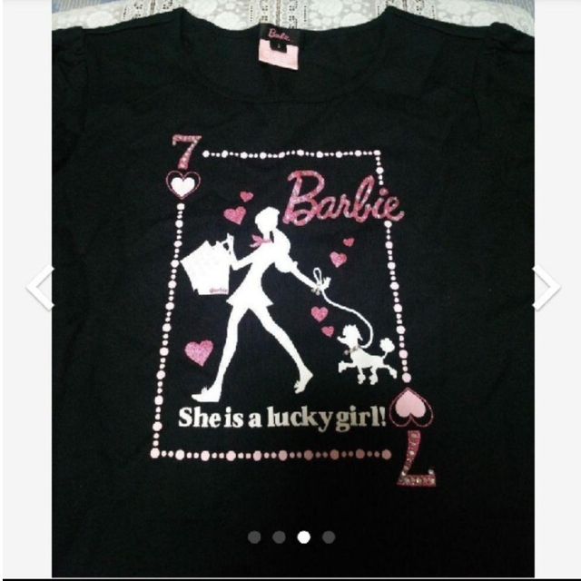 Barbie(バービー)の♦sale【未使用に近い】Barbie Tシャツ キッズ/ベビー/マタニティのキッズ服女の子用(90cm~)(Tシャツ/カットソー)の商品写真