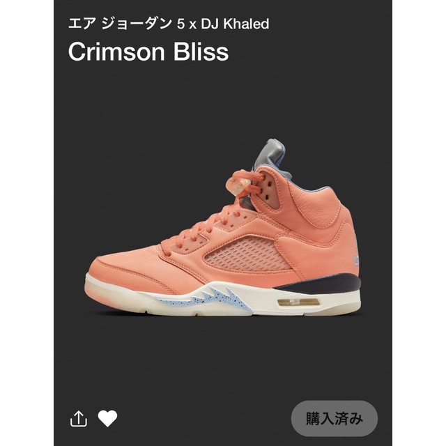 Air Jordan 5 × DJ Khaled  Crimson Bliss