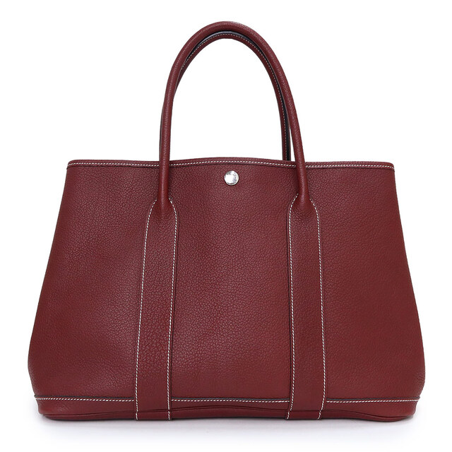 エルメス ガーデンパーティ 36 PM ハンドバッグ ネゴンダ レザー Rouge H ルージュ アッシュ レッド ボルドー 赤 □K刻印 HERMES（未使用　展示品）