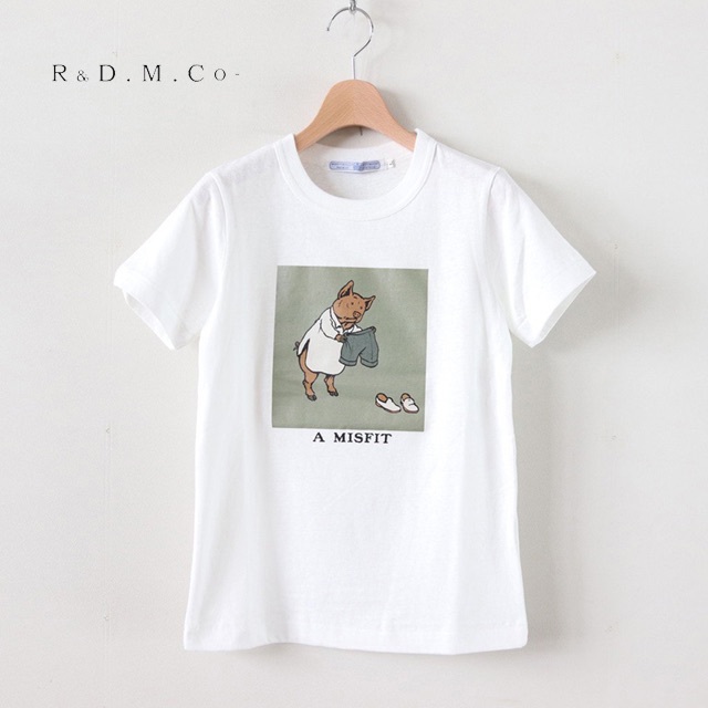 R&D.M.Co-✨オールドマンズテーラー クルーネック プリントTシャツ日本製レディース