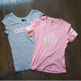 アディダス(adidas)のアディダスMサイズ　レディースTシャツ　2枚セット(Tシャツ(半袖/袖なし))