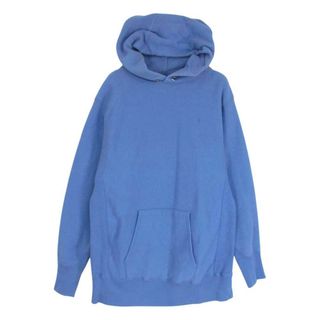 エイトン ATON KK.AG.BM.1950 NATURAL DYE URAKE HOODIE スウェット パーカー ブルー系 04【中古】(パーカー)