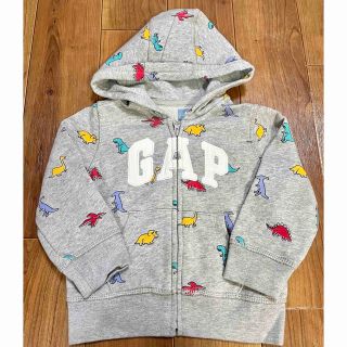 ベビーギャップ(babyGAP)のbabyGAP 恐竜柄 パーカー 18〜24month(ジャケット/上着)