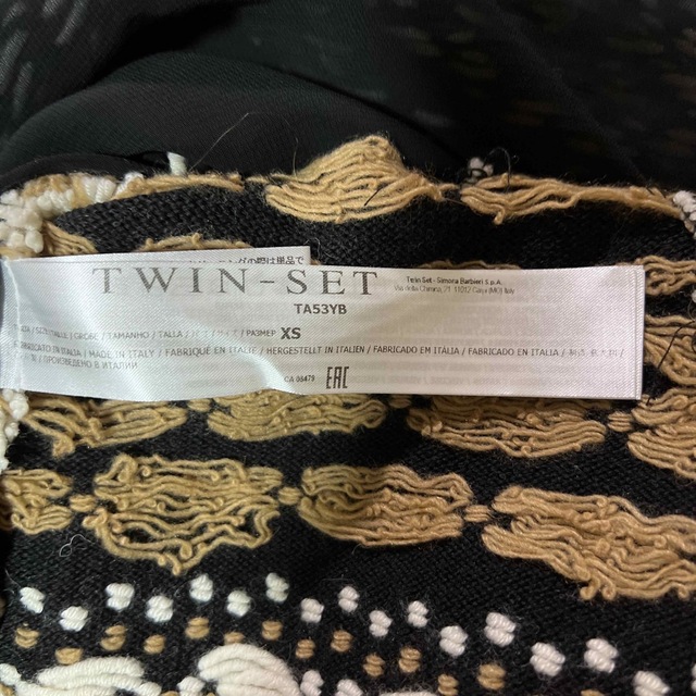 TWIN-SET(ツインセット)のツインセットtwin set黒セーター超美品 レディースのトップス(ニット/セーター)の商品写真