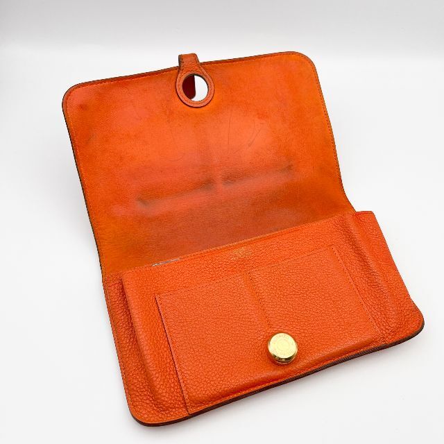 Hermes - 【美品】HERMES エルメス ドゴン デュオ GM オレンジの通販 ...