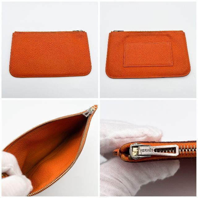 【美品】HERMES エルメス　ドゴン デュオ GM　オレンジ