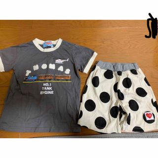 トーマス服100 水玉ズボン100 セット(Tシャツ/カットソー)