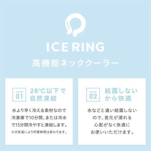 【新品未開封】 ICE RING (キッズ) ロイヤルブルー ネッククーラー スポーツ/アウトドアのアウトドア(その他)の商品写真