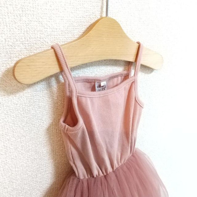 ワンピース　チュール　ピンク　チュチュ　プリンセス　スカート　ドレス　100 キッズ/ベビー/マタニティのキッズ服女の子用(90cm~)(ワンピース)の商品写真