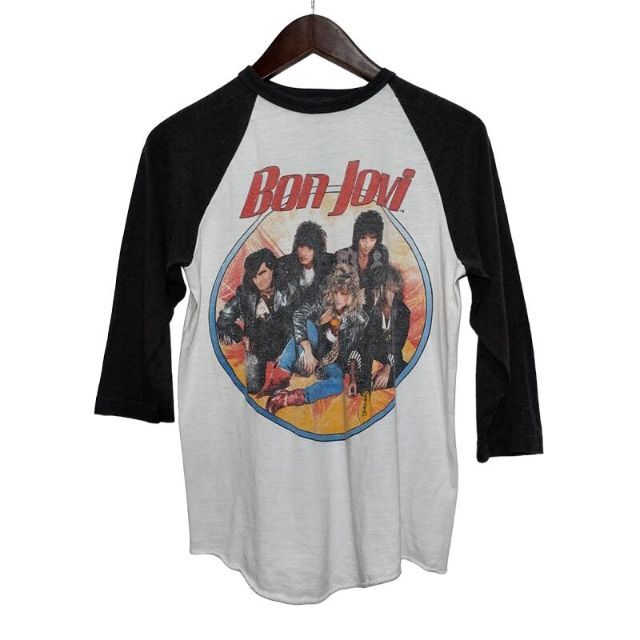 古着・ ヴィンテージロンT BON JOVI ボンジョビ ラグランT - Tシャツ