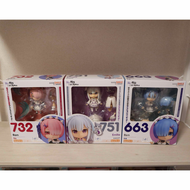 ねんどろいど　リゼロ　3種セット