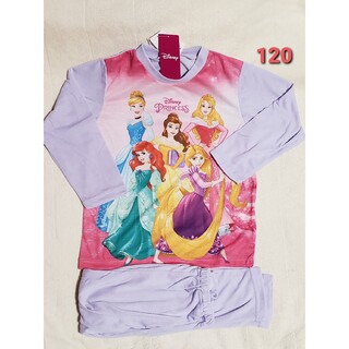 ディズニー(Disney)の新品 120 長袖パジャマ 長袖Tシャツ ナイトウェア ルームウェア 女の子(パジャマ)