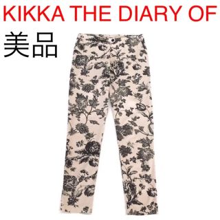 キッカザダイアリーオブ(KIKKA THE DIARY OF)の【美品】KIKKA THE DIARY OF ストレッチコットンプリントパンツ(カジュアルパンツ)