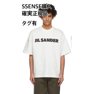 正規品 JILSANDER/ジルサンダーオーバーサイズ ロゴコットンTシャツ