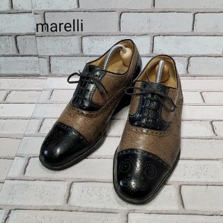 【marelli】マレリー　ストレートチップ　メダリオン　ウィングチップ　レトロ(ドレス/ビジネス)