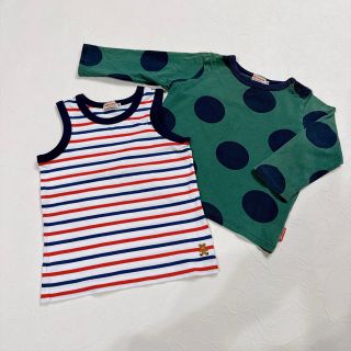 ミキハウス(mikihouse)のミキハウス まとめ売り 90 男の子 女の子 ドット ボーダー(Tシャツ/カットソー)