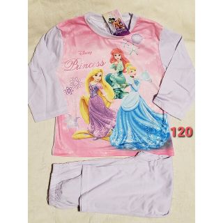 ディズニー(Disney)の新品 120 長袖パジャマ 長袖Tシャツ ナイトウェア ルームウェア 女の子(パジャマ)