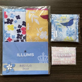 イルムス(ILLUMS)のイルムス　水切りマット2枚　エコバッグ　ポケットティッシュ　非売品　illums(エコバッグ)