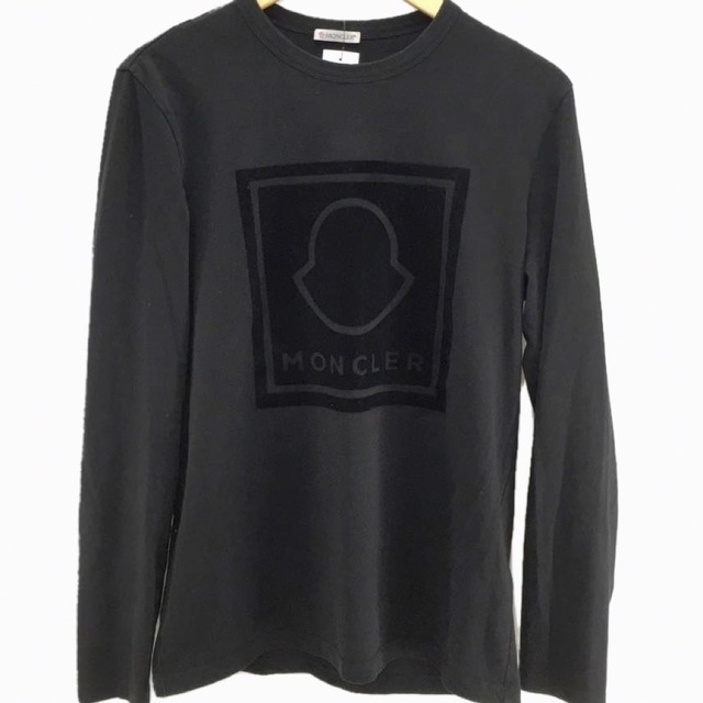 ☆現行モデル☆MONCLER ロンT 長袖Tシャツ XL モンクレール ブラック ...