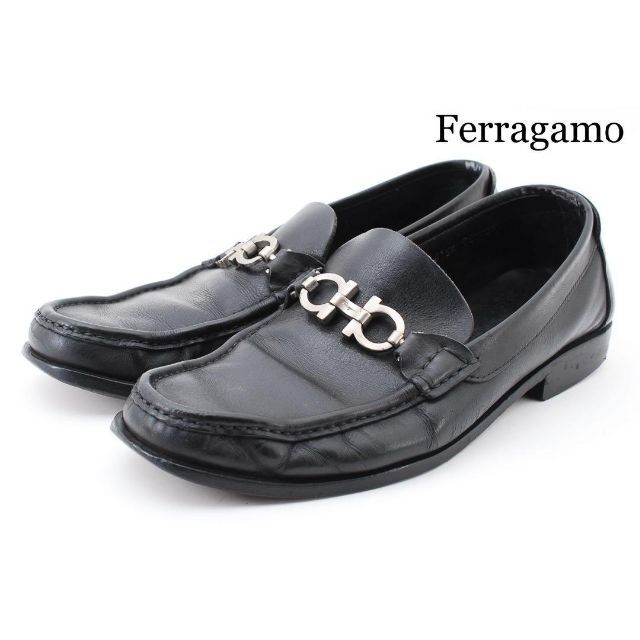 フェラガモ Ferragamo ローファー ビジネス 靴 ダブルガンチーニ