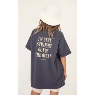 アリシアスタン(ALEXIA STAM)のアリシアスタン Back Message Tee Charcoal(Tシャツ(半袖/袖なし))