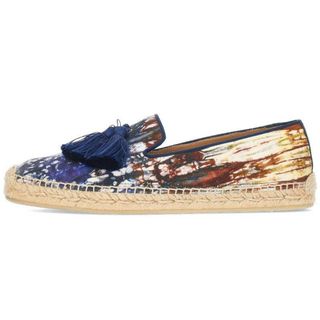 クリスチャンルブタン(Christian Louboutin)のクリスチャンルブタン  NANOU TASSEL FLAT タッセル付きキャンバススリッポン  メンズ 40(その他)