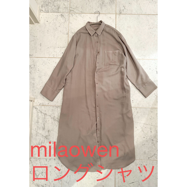 Mila Owen(ミラオーウェン)のmilaowenロングシャツ レディースのトップス(シャツ/ブラウス(長袖/七分))の商品写真