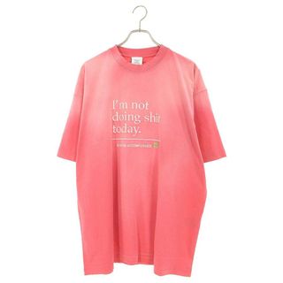 ヴェトモン(VETEMENTS)のヴェトモン  23SS  UE63TR320P NotDoingShitTodayオーバーサイズTシャツ  メンズ S(Tシャツ/カットソー(半袖/袖なし))