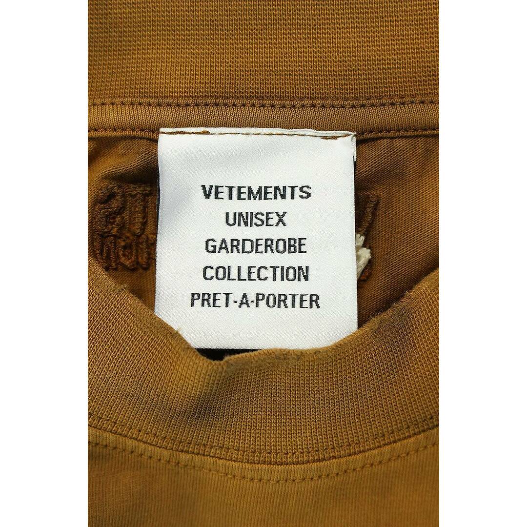 VETEMENTS(ヴェトモン)のヴェトモン  23SS  UE63TR160B オーバーブリーチTシャツ メンズ S メンズのトップス(Tシャツ/カットソー(半袖/袖なし))の商品写真