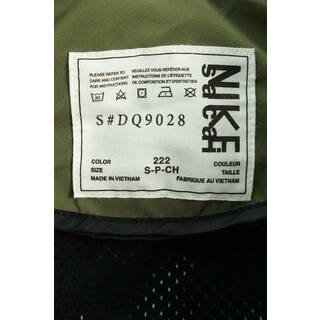 ナイキ ×サカイ Sacai  NRG Trench Jacket DQ9028-222 ロゴプリントナイロンコート メンズ S