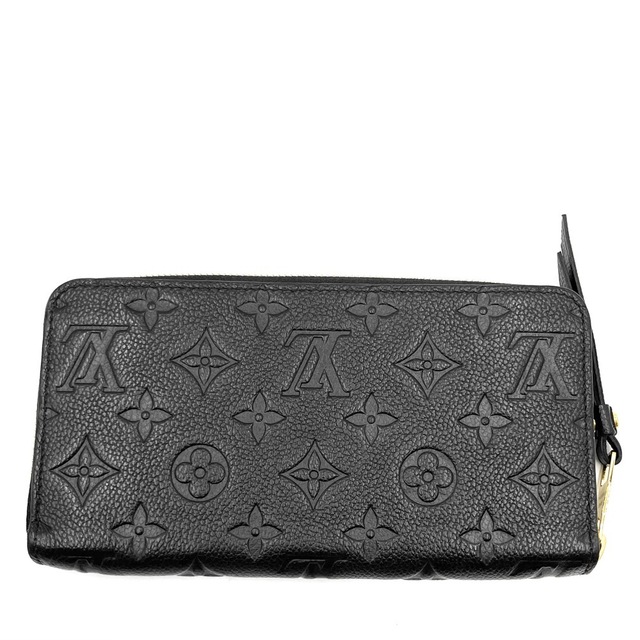 【Sランク】LOUIS VUITTON ルイヴィトン ジッピー・ウォレット 長財布 ラウンド財布 M61864 アンプラント ノワール ブラック【ISEYA】