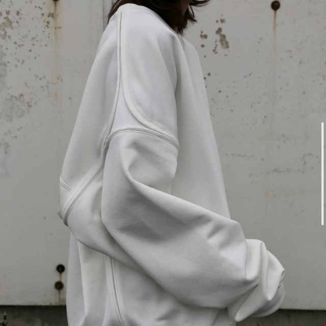 YOKE 18aw OVERSIZED PIPPING SWEAT