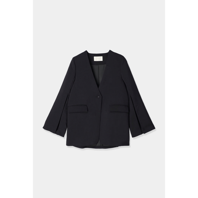 louren slit sleeve jacket (black) 【人気沸騰】 www.synple.fr