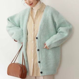 エヌナチュラルビューティーベーシック(N.Natural beauty basic)のナチュラルビューティーベーシック　モヘヤ混ニットカーディガン(カーディガン)