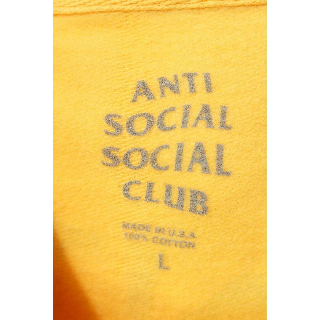 ANTI SOCIAL SOCIAL CLUB(アンチソーシャルソーシャルクラブ)のアンチソーシャルソーシャルクラブ STRESSバックロゴプリントパーカー ※8/19～24 発送・問い合わせ遅延 メンズ L メンズのトップス(パーカー)の商品写真