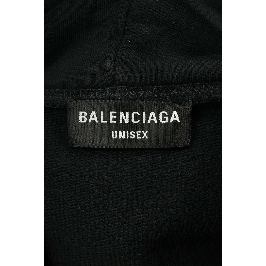 Balenciaga(バレンシアガ)のバレンシアガ  674986 TMVH4 ロゴプリントペンキ加工プルオーバーパーカー メンズ 2 メンズのトップス(パーカー)の商品写真