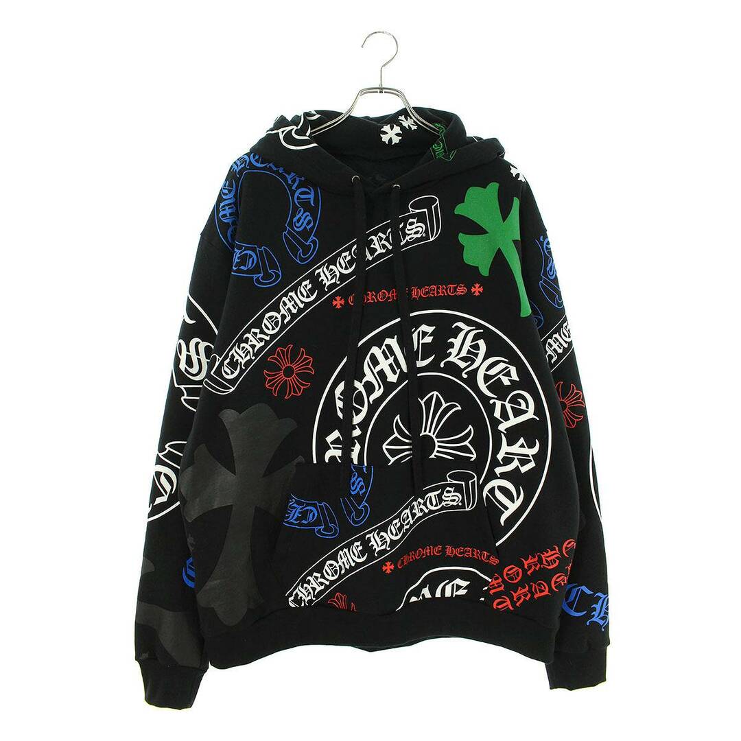 クロムハーツ STENCIL HOODIE 総柄オンライン限定ステンシルプリントプルオーバーパーカー メンズ Lトップス