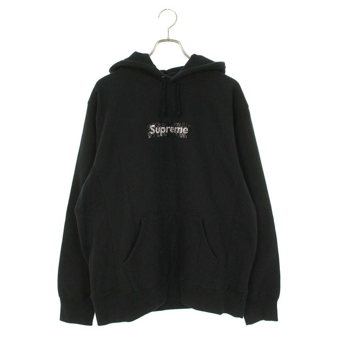 SUPREME Swarovski Box Logo Hooded Lサイズ