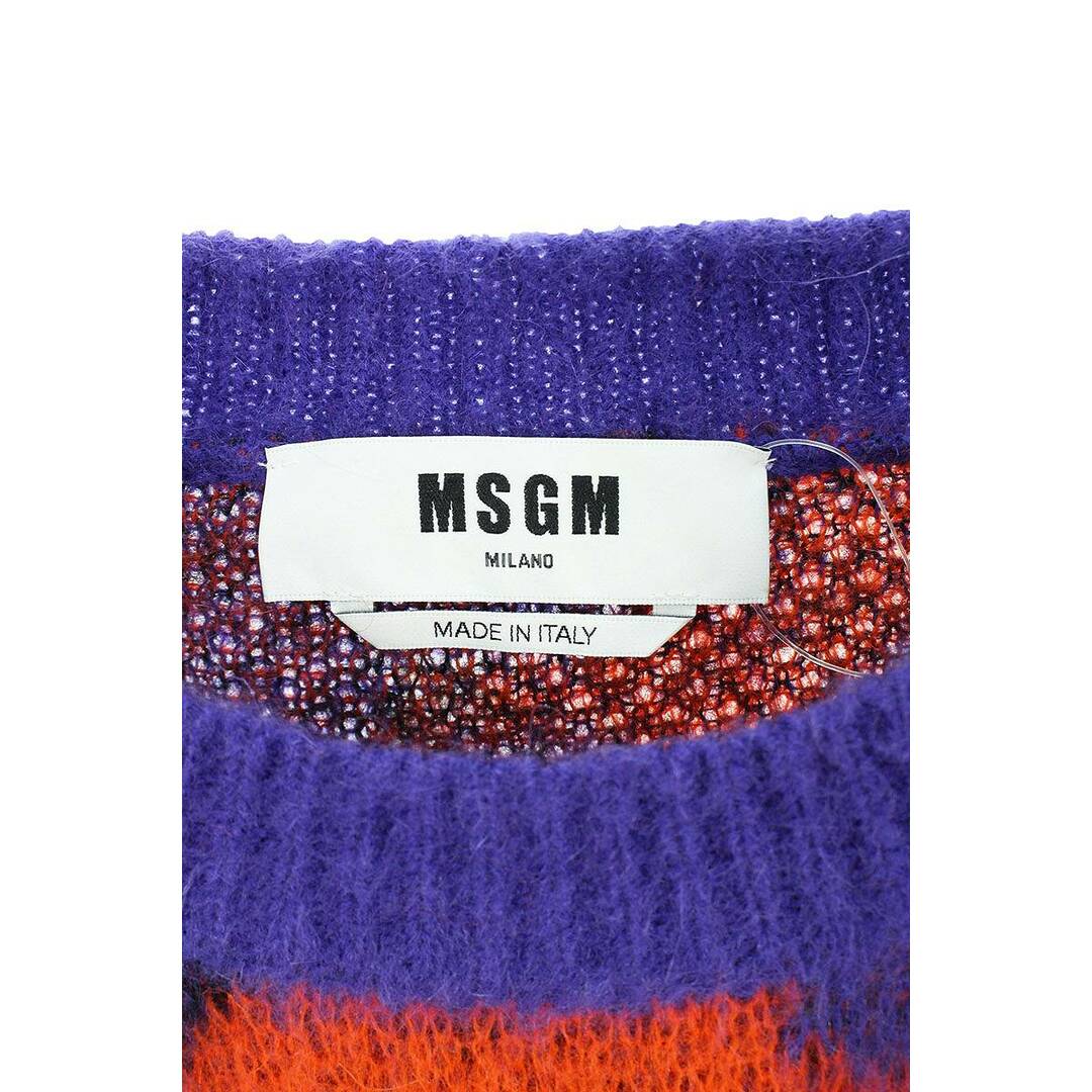 MSGM(エムエスジイエム)のエムエスジイエム  3340MM139 総柄モヘアニット メンズ XL メンズのトップス(ニット/セーター)の商品写真