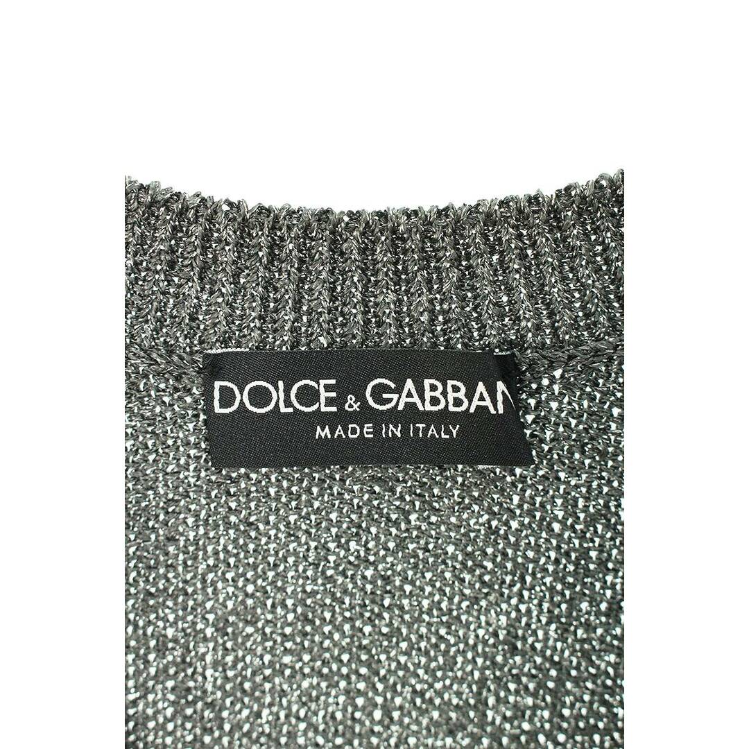 DOLCE&GABBANA(ドルチェアンドガッバーナ)のドルチェアンドガッバーナ  G4261K ラメVネックニット  メンズ 44 メンズのトップス(ニット/セーター)の商品写真