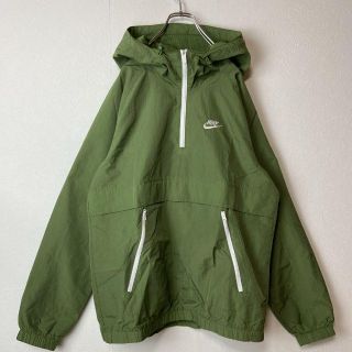 NIKE - 【人気グリーン、ハーフジップ、ナイロンジャケット