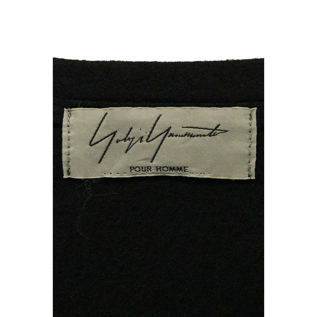 Yohji Yamamoto POUR HOMME(ヨウジヤマモトプールオム)のヨウジヤマモトプールオム デザインネック長袖カットソー  メンズ メンズのトップス(Tシャツ/カットソー(七分/長袖))の商品写真