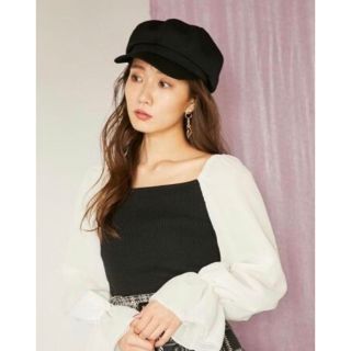 リエンダ(rienda)の限定 rienda シフォンSLV Knit TOP(ニット/セーター)