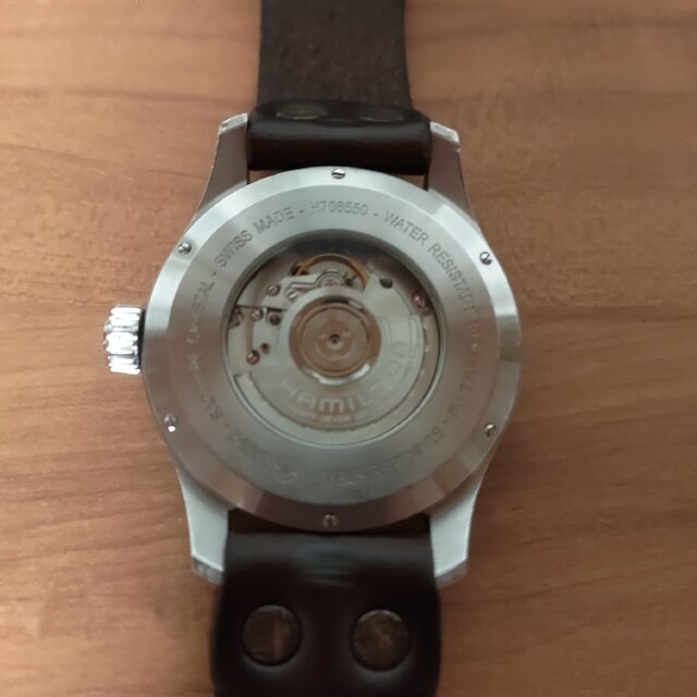 Hamilton ハミルトン H7065505 カーキ フィールド オフィサー 高品質の